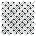 12" x 12" (2"x2") Lattice Basketweave Mosaic