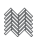 13½"x13½" (1"x3") Herringbone Mosaic