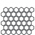 12½"x13" (2”x2”) Hexagon Mosaic