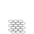 11-1/2" x 10-1/2" Beveled Long Hexagon Mosaic