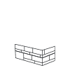 6" Ledger Panel Corner