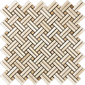 12"x12" (2"x2") Lattice Basketweave Mosaic