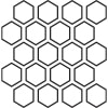 12" x 12" (3" x 3") Hexagon Mosaic