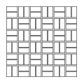 12"x12" (1"x2") Weave Mosaic