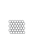 12-/34" x 11" Hexagon Mosaic
