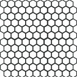 11"x11½" (1"x1") Hexagon Mosaic